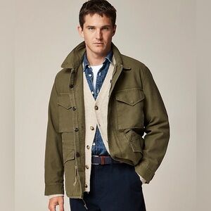 NWT- J. Crew army green field jacket